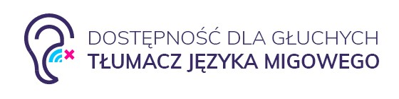 logo kierujące do strony tłumacza języka migowego